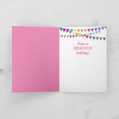 Party Kuh und Kuchen Geburtstag Karte (Innenseite)