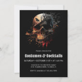 Party "Kürbis" Einladung (Vorderseite)