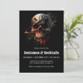 Party "Kürbis" Einladung (Stehend Vorderseite)