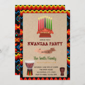 Party Kwanzaa Einladung (Vorne/Hinten)