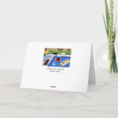 Party-Labradors-Malerei im Pool Karte (Rückseite)