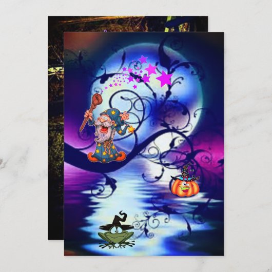 Party laden einladung (Vorne/Hinten)