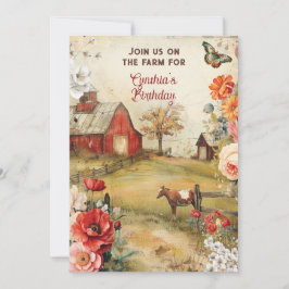 Party "Land Farmland" Einladung