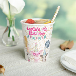 Party Landtiere Personalisiert Pappbecher