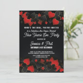 Party Las Vegas Casino Glitzer Einladung (Stehend Vorderseite)