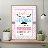 Party "Lashes or staches" Poster