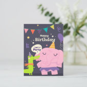 Party lasse postkarte (Stehend Vorderseite)