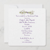 Party Lavender Wreath zum 55. Jahrestag Einladung (Rückseite)