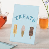 Party "Leckereien"-Zeichen Sockelschild (In Situ)