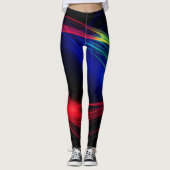 Party-Leggings mit bunten Lichtern Leggings (Vorderseite)