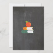 Party-Lehrer für das abgegebene Ruhestand Einladung (Rückseite)