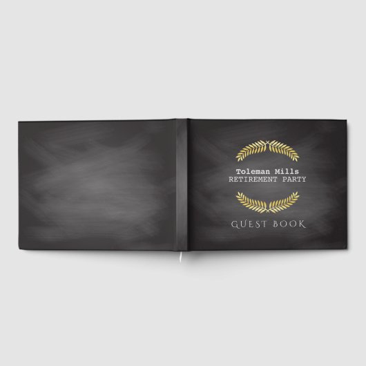 Party | Lehrerin Chalkboard Gästebuch (Voll)