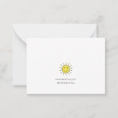 Party Lemur Mitteilungskarte (Rückseite)