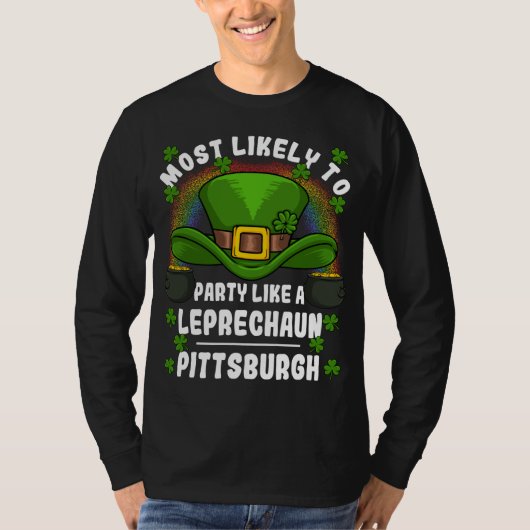 Party Leprechaun St Patricks Day P T-Shirt (Vorderseite)
