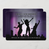 Party Leute Einladung (Vorne/Hinten)