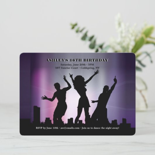 Party Leute Einladung (Stehend Vorderseite)