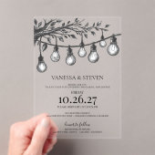 Party-Lichter Probedinner Acryleinladungen (Insitu (Handheld))