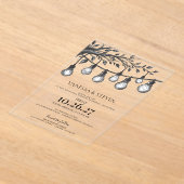 Party-Lichter Probedinner Acryleinladungen (Ablage )