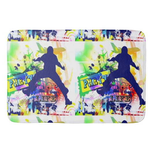 Party Life Dance Bath Mat Badematte (Vorderseite)