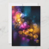 Party Lights 21st Birthday Party Einladung (Rückseite)