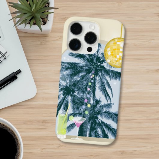 Party Lights Cocktails Diskothek Ball Palmes on Ye Case-Mate iPhone Hülle