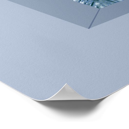 Party Lights Cocktails Diskothek Ball Palms on Blu Poster (Ecke)