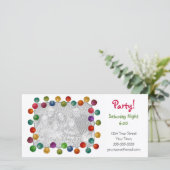 Party Lights Fotokarte (Stehend Vorderseite)