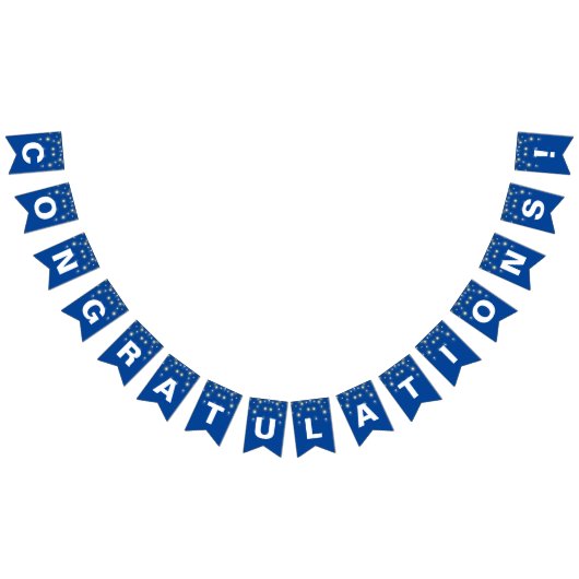 Party Lights Herzlichen Glückwunsch zu Blue Wimpelkette (Alle)