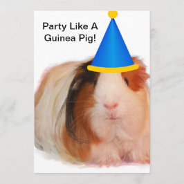 Party Like A Guinea Pig - Party Invitations Einladung