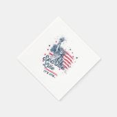 Party like It is 1776, 4. Juli, USA Flag, Amer Serviette (Ecke)