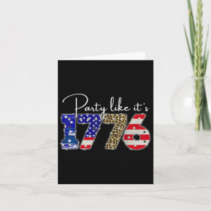 Party like it is 1776 Funny July 4. Party like it Karte