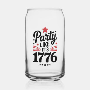 Party Like It’s 1776   Lustiges 4. Juli USA T-Shir Dosenglas