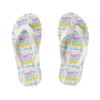 Party Like It’s 1999®™ – Electric Neon Soundtrack Kinderbadesandalen
