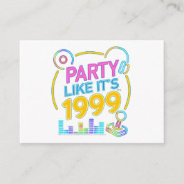 Party Like It’s 1999®™ – Neon Soundtrack  Begleitkarte
