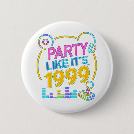 Party Like It’s 1999®™ – Neon Soundtrack  Button