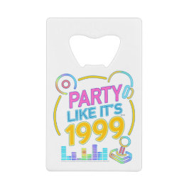 Party Like It’s 1999®™ – Neon Soundtrack Geldbeutel Flaschenöffner