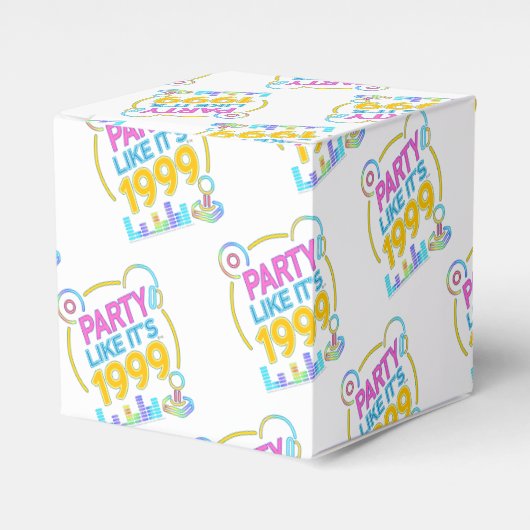 Party Like It’s 1999®™ – Neon Soundtrack Geschenkschachtel (Vorderseite)