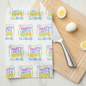 Party Like It’s 1999®™ – Neon Soundtrack Geschirrtuch (Viertel Falte)