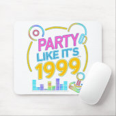 Party Like It’s 1999®™ – Neon Soundtrack Mousepad (Mit Mouse)