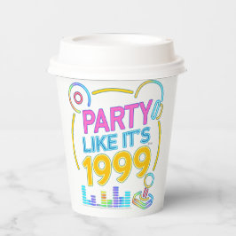 Party Like It’s 1999®™ – Neon Soundtrack Pappbecher