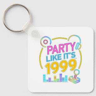 Party Like It’s 1999®™ – Neon Soundtrack Schlüsselanhänger