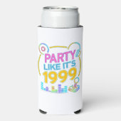 Party Like It’s 1999®™ – Neon Soundtrack Selters Dosenkühler (Seltzer Rückseite)