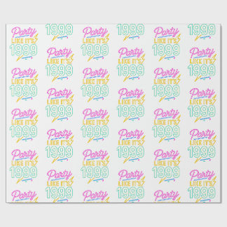 Party Like It’s 1999®™ – Neon Spannung Geschenkpapier