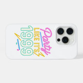 Party Like It’s 1999®™ – Neon Spannung iPhone Hülle (Rückseite (Horizontal))