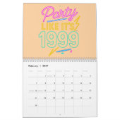 Party Like It’s 1999®™ – Neon-Spannung Kalender (Feb 2027)
