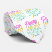 Party Like It’s 1999®™ – Neon Spannung Krawatte (Gerollt)