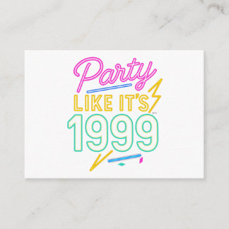 Party Like It’s 1999®™ – Neon Voltage Begleitkarte