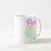 Party Like It’s 1999®™ – Neon Voltage Kaffeetasse (VorderseiteRechts)