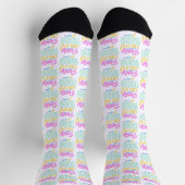 Party Like It’s 1999®™ – Neon Voltage Socken (Oben)