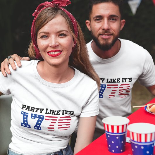 Party Like It's 1776 American 4. Juli Unisex T-Shirt